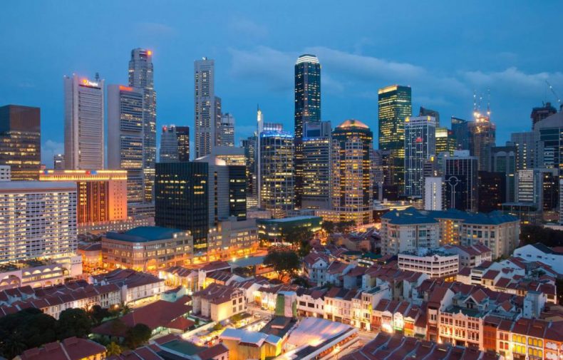 view of singapore city