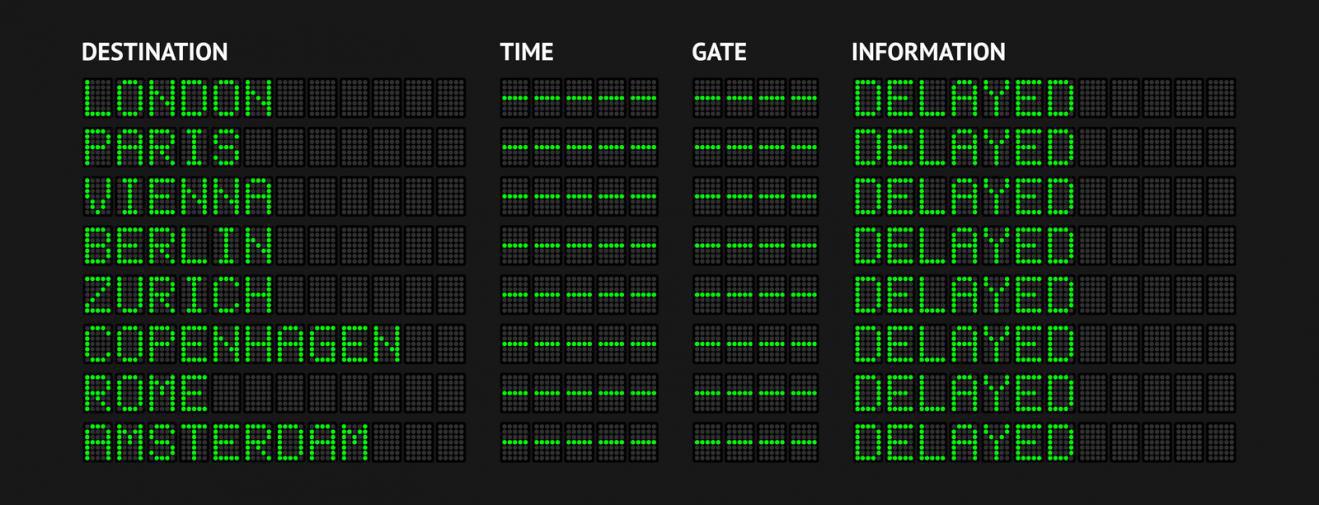 flight information board